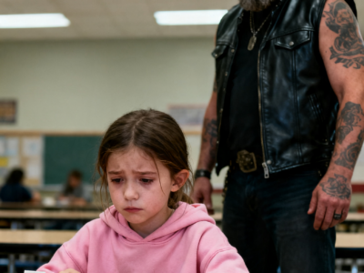 BIKER FOUND HIS NIECE EATING SCRAPS WITH LUNCH DEBT STAMPED ON HER HAND – THEN 191 HELLS ANGELS SHOWED UP