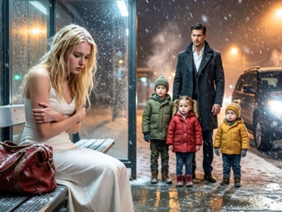 Her Husband Threw Her Into A Snowstorm For Being Infertile—Then A Billionaire Single Dad Opened His Door, And His Three Children Chose Her As Their Mother