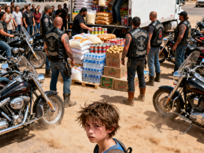 HE ASKED TO WASH BIKES FOR A SANDWICH – THEN 90 HELLS ANGELS ROLLED IN WITH A TRUCK FULL OF FOOD