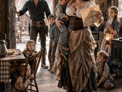 She Was Sent West as “Cheap Help” for a Widower’s Five Children—But When the Curvy Girl Found His Dead Wife’s Hidden MAP, the Entire Ranch Begged Her Not to Leave