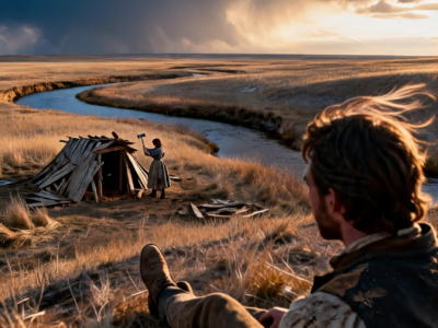 She Was Trying to Build a Shelter With Broken Boards—Then a Quiet Rancher Rode Over With Fresh Lumber and Changed Her LIFE