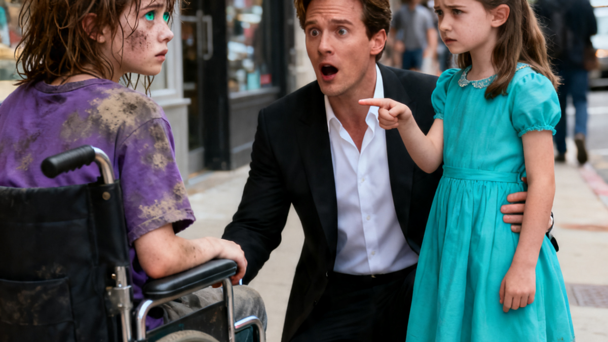 “DAD, THAT’S MY SISTER!” MY LITTLE GIRL SAID TO A MILLIONAIRE – THEN HE SAW THE BEGGING CHILD’S EYES
