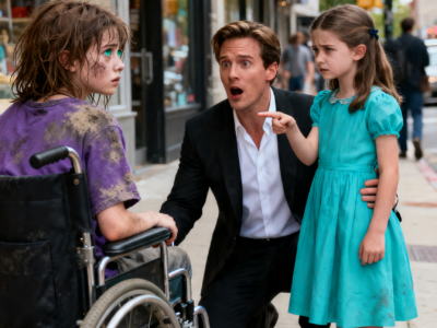 “DAD, THAT’S MY SISTER!” MY LITTLE GIRL SAID TO A MILLIONAIRE – THEN HE SAW THE BEGGING CHILD’S EYES