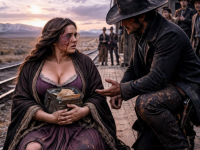 She Hid Her Burned Face Beside the Railroad Tracks—Until the Silent Cowboy Found Her and Forced the Entire Town to Read the LETTERS Their Preacher Had Buried