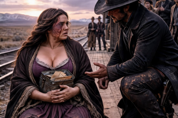 She Hid Her Burned Face Beside the Railroad Tracks—Until the Silent Cowboy Found Her and Forced the Entire Town to Read the LETTERS Their Preacher Had Buried