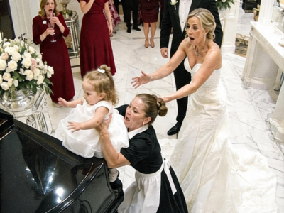 the billionaire’s fiancée shoved the maid’s toddler off the piano, but one look at the child’s eyes destroyed the wedding
