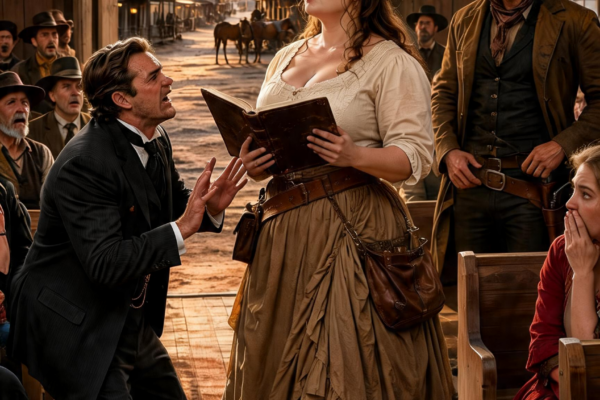The Town Laughed When the Curvy Mail-Order Bride Arrived at Dawn… But by Supper, the Banker Was Begging Her Not to Read the Dead Wife’s Ledger Aloud in Church.