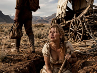 He Said, “A Woman Your Size Will Sink Us Both,” Then Abandoned Her Beside a Broken Wagon… Never Knowing the Grave She Dug Would Become the Only Home That Outlived Him.