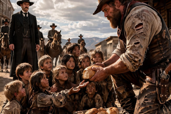 Twelve Starving Cherokee Children Begged a Giant Cowboy for Bread… But When He Called Them His Own, a Federal Judge Arrived to Challenge the Mercy That Saved Their Lives.