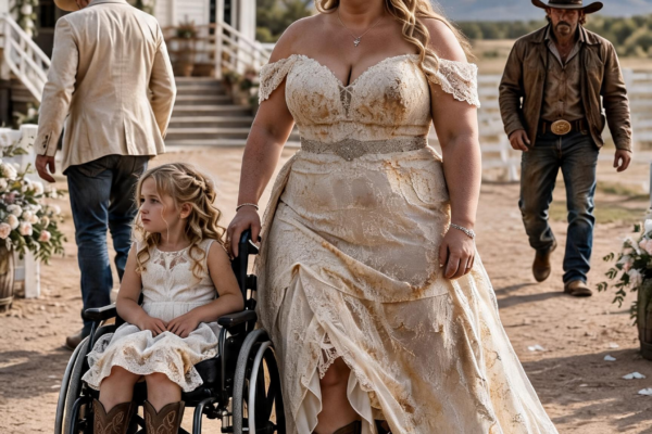 The Groom Walked Away the Moment He Saw Her Daughter’s Wheelchair… But the Cowboy Who Followed Them Had Already Lost More Than Either of Them Could Imagine.