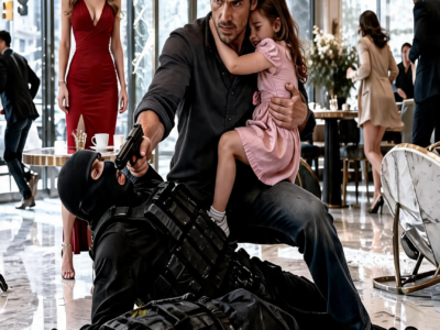 They Laughed When a Single Dad Dropped His Daughter’s Sippy Cup in a Luxury Café… Five Seconds Later, He Took Down Three Mercenaries.
