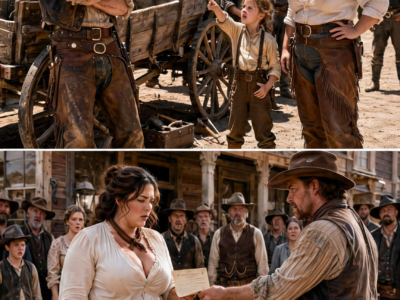 The Foreman Laughed When Her Six-Year-Old Claimed She Fixed the Wagon Alone… But the Deed He Later Placed Before Her Left the Entire Town Speechless and Revealed a Truth No One Expected