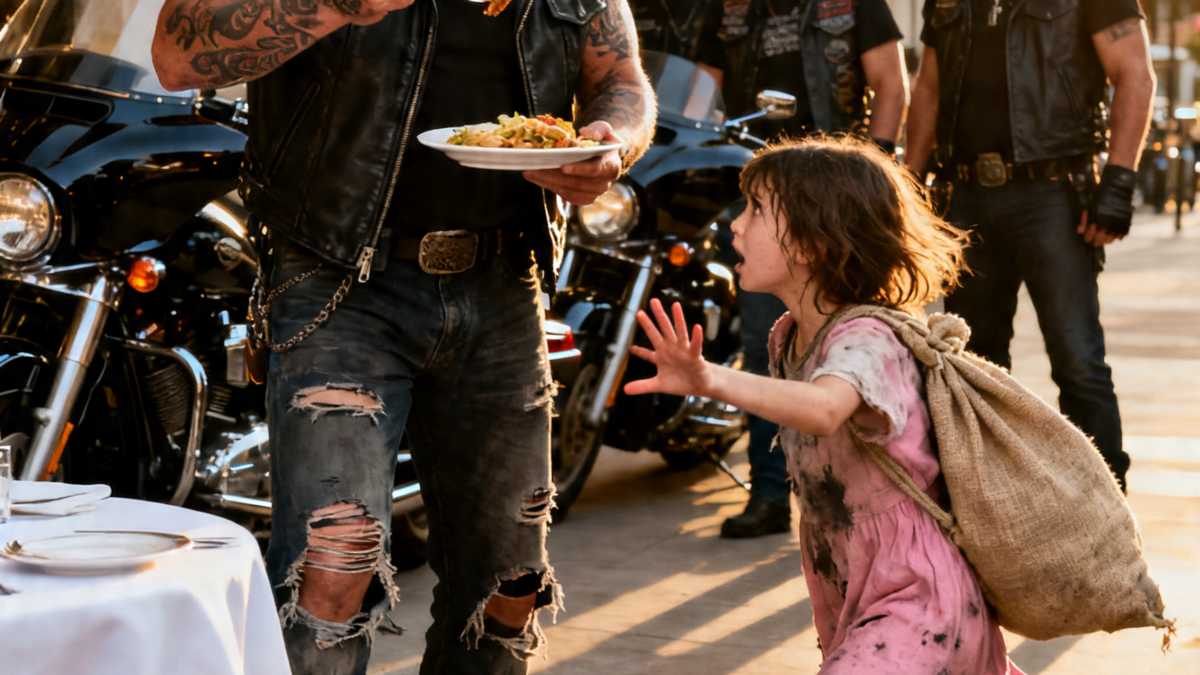 “PLEASE DON’T EAT IT!” – THE LITTLE GIRL WHO SAVED 12 BIKERS FROM A DEADLY TRAP