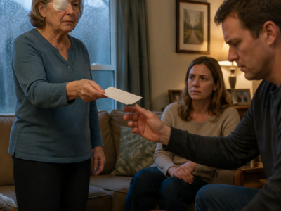 Her Son Refused $3,500 to Save Her Sight—Then His Adopted Sister Opened a Folder Showing How Much Their “Irresponsible” Mother Had Already Given Him