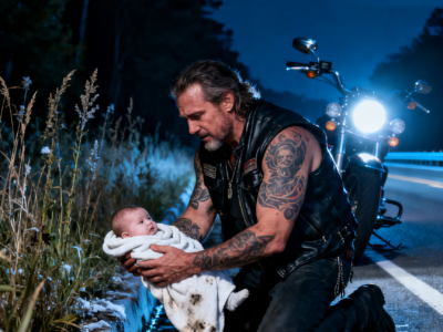 A HELLS ANGEL FOUND A 10-DAY-OLD BABY CRYING ON THE HIGHWAY – THEN DISCOVERED THE NOTE THAT CHANGED EVERYTHING