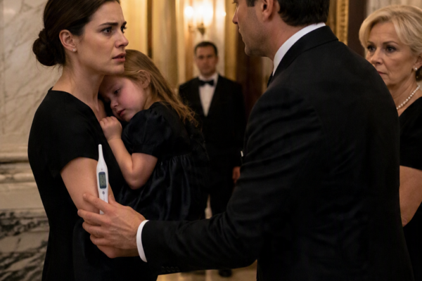 My Husband Blocked the Door While Our Daughter Burned With Fever—Then His Mother Learned Whose Name Was Really on Their Mansion