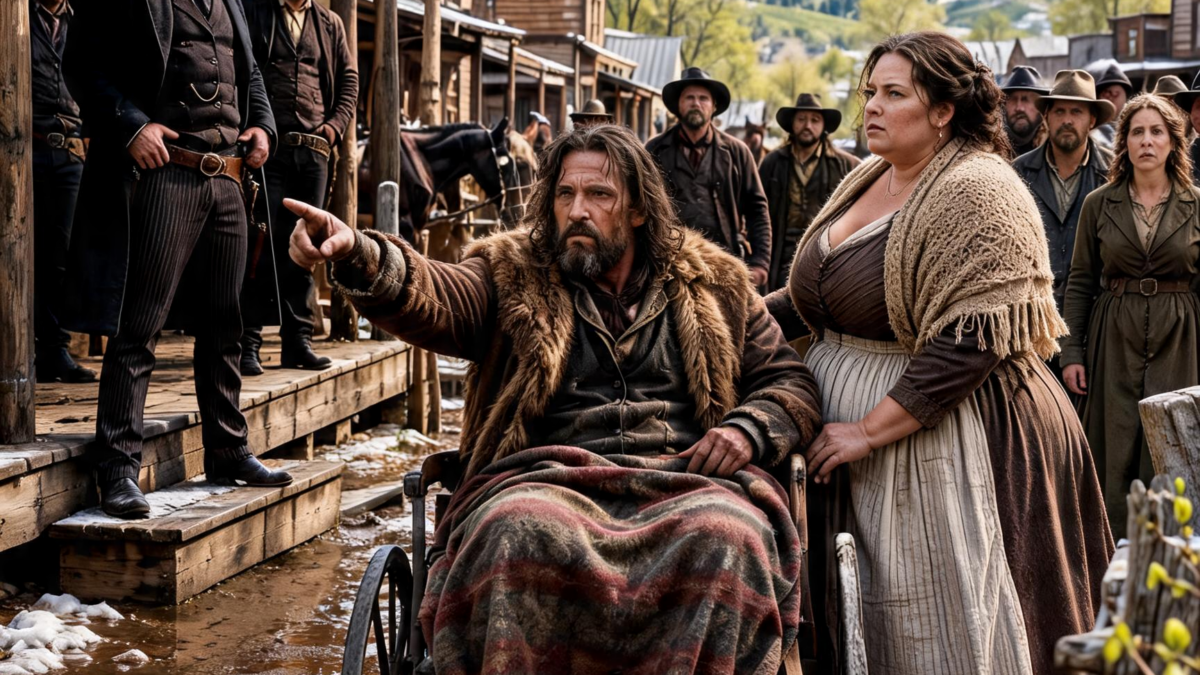 The Ruthless Cattle Boss Handed a GRIEVING WIDOW a Paralyzed Mountain Man, Certain the Burden Would Finally DESTROY Her—But When Spring Came to Oak Haven, the Man in the Cart Had Become the ONLY Leader the Entire Town Dared to Follow
