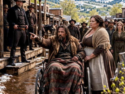 The Ruthless Cattle Boss Handed a GRIEVING WIDOW a Paralyzed Mountain Man, Certain the Burden Would Finally DESTROY Her—But When Spring Came to Oak Haven, the Man in the Cart Had Become the ONLY Leader the Entire Town Dared to Follow