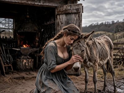 Thrown Out and Left Alone at Just Fourteen, She Followed a Trail of Fresh Hoof Prints Through the Cold to an Abandoned Forge—But What She Discovered Waiting Inside Became the SHOCKING SECRET That Changed the Fate of an Entire Town