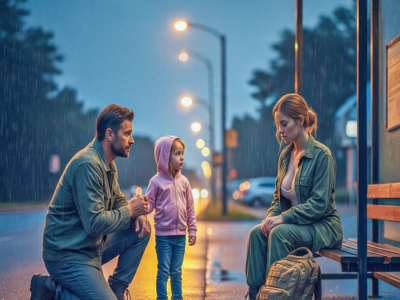 The Single Dad Saw a Soldier Alone at the Bus Stop and Said, “You’re Coming With Us”—Then the Broken Watch in Her Bag Started Ticking Again