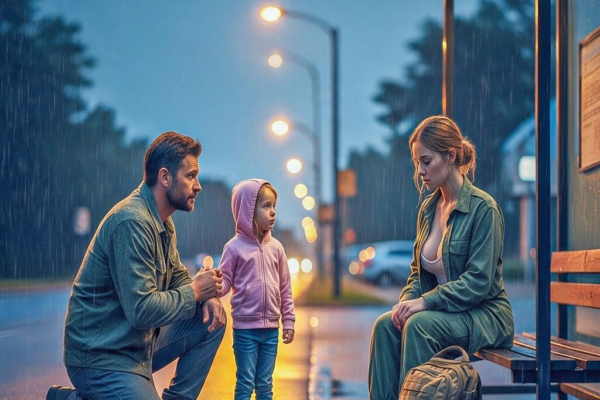 The Single Dad Saw a Soldier Alone at the Bus Stop and Said, “You’re Coming With Us”—Then the Broken Watch in Her Bag Started Ticking Again