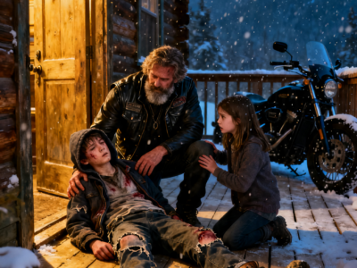 “DON’T LET HER SLEEP!” – A HOMELESS BOY CARRIED A BIKER’S DAUGHTER THROUGH SIX MILES OF BLIZZARD, BUT WHAT 32 BIKERS FOUND NEXT WAS WORSE THAN THE STORM