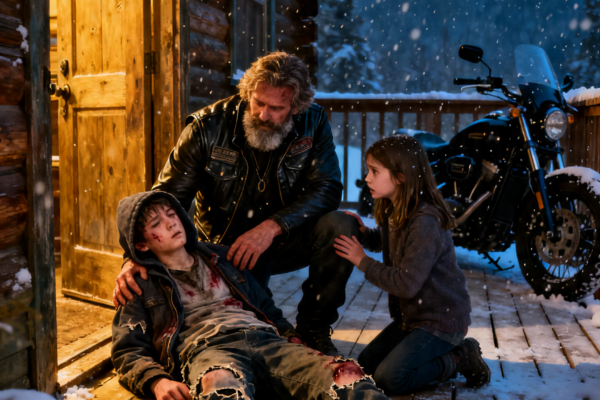 “DON’T LET HER SLEEP!” – A HOMELESS BOY CARRIED A BIKER’S DAUGHTER THROUGH SIX MILES OF BLIZZARD, BUT WHAT 32 BIKERS FOUND NEXT WAS WORSE THAN THE STORM