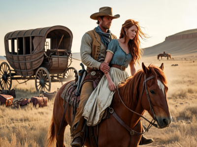 “Leave the Crippled Bride in the Dust,” the Wagon Master Ordered—Until a Scarred Cowboy Lifted Her into His Arms and Carried Her Across the Plains.