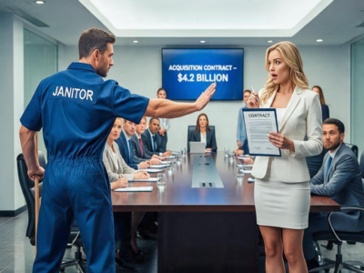 Single Dad Janitor Interrupted The CEO—“Don’t Sign The $4.2 Billion Deal”—And Froze The Entire Boardroom