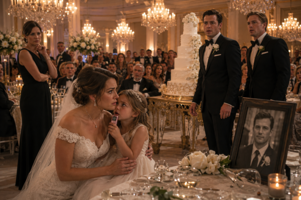 My Five-Year-Old Daughter Stopped My Wedding With One Whisper—Then Her Secret Recording Exposed My Fiancé and Brother’s Plot to Poison My Mother and Steal Our Family Trust