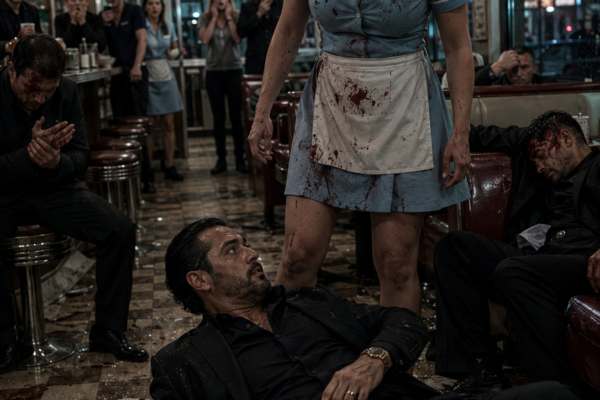 The Mafia Boss Laughed at a Broke Waitress and Told Her to Prove She Was Tough—Then She Dropped Him in Front of Everyone