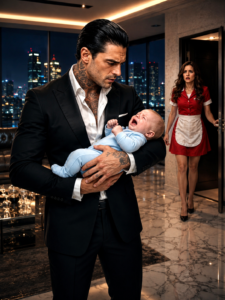 The Grieving Maid Knocked on the Mafia Boss’s Door in the Rain—Then His Crying Baby Called Her Mama and Changed His Empire Forever