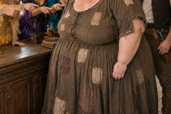 They Laughed at My Old Dress and My Size—Then the Richest Cowboy in Town Walked Straight to Me