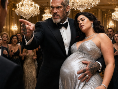 At Manhattan’s richest gala, a plus size pregnant architect collapsed after barely touching her champagne, and when the Mafia boss checked the shattered glass, one tiny blue mark made him lock every door…