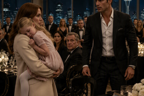 MY BABYSITTER CANCELED, SO I CARRIED MY THREE-YEAR-OLD INTO A BLIND DATE—THEN HER ESTRANGED FATHER APPEARED FOR HER FORTUNE, AND THE STRANGER BESIDE ME STOOD UP…