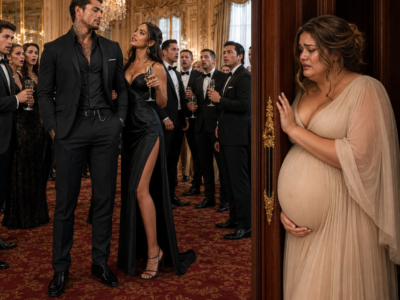 Seven months pregnant, she was publicly reduced to “dead weight” by the billionaire she helped build from nothing, but before she reached the elevator, a frightened stranger called her by the wrong name…