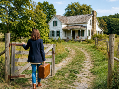 her husband died, his children locked her out with two suitcases — then an abandoned mountain farmhouse revealed why her grandmother had been waiting for her