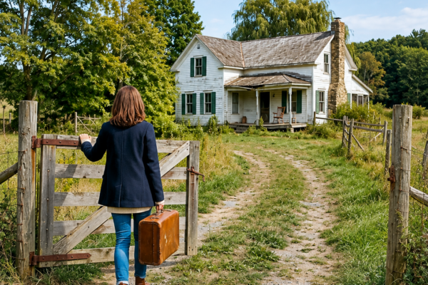 her husband died, his children locked her out with two suitcases — then an abandoned mountain farmhouse revealed why her grandmother had been waiting for her