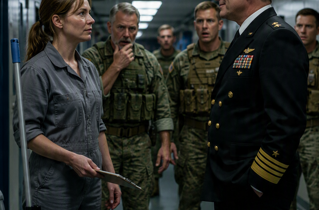 The SEAL Admiral Mocked the Quiet Maintenance Woman and Asked Her Call Sign — Then an Old Operator Saw the Scar on Her Wrist and Stopped Laughing…