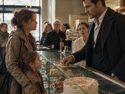A Homeless Mother Asked for an Expired Cake for Her Daughter’s Birthday—The Feared Mafia Boss Bought It Without a Word, Then Said Her Name Though They’d Never Met…