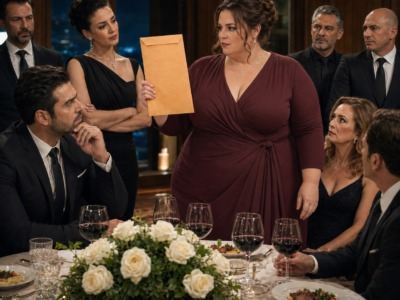 Everyone expected the Mafia billionaire’s embarrassed secretary to leave in tears, but she locked the door, opened a red folder, and asked why someone at his own table already knew what was inside…