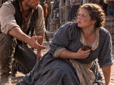 The Willow Creek Merchant Humiliated a Hungry Large Woman Over Her Last Twelve Cents—Then a Montana Rancher Crouched Beside Evelyn Harper in the Dirt, Offered Her Paid Work Instead of Pity, and Discovered the Woman Everyone Dismissed Could See Exactly Who Had Been Quietly Destroying His Ranch