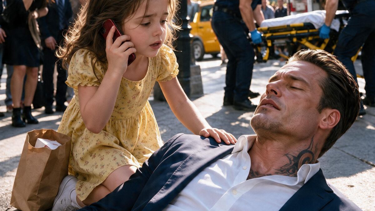 A six year old girl saved a feared Mafia boss while everyone else stood filming, but when he finally found her home, her mother opened the door and immediately tried to close it…