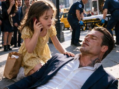 A six year old girl saved a feared Mafia boss while everyone else stood filming, but when he finally found her home, her mother opened the door and immediately tried to close it…