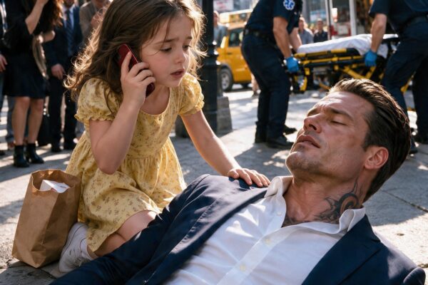 A six year old girl saved a feared Mafia boss while everyone else stood filming, but when he finally found her home, her mother opened the door and immediately tried to close it…