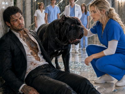 His Guard Dog Wouldn’t Let Anyone Touch the Unconscious Mafia Boss, Until a Poor Nurse Removed Her Gloves and Knelt Down, Then She Noticed Who the Dog Refused to Trust…