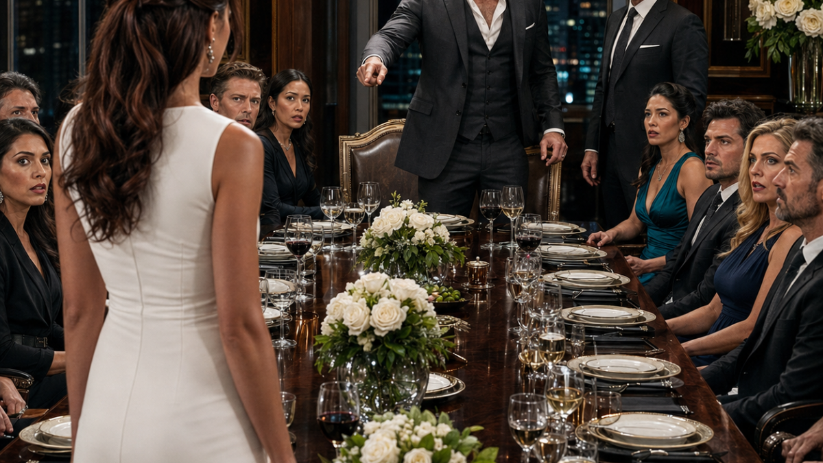 “Sit beside me,” the billionaire Mafia boss ordered his invisible secretary in front of everyone who despised her, but when a dead man’s signature appeared at dinner, he suddenly asked…