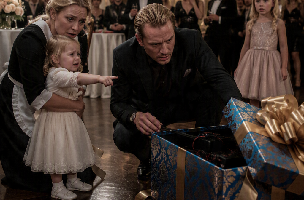 A Housekeeper’s Toddler Stopped a Crime Boss’s Daughter From Opening Her Birthday Gift—Minutes Later, the Bomb Was Real, but the Hand That Placed It Made Him Go Cold…