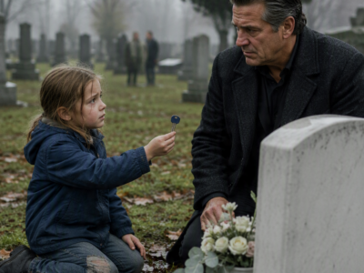 A Feared Mafia Boss Found a Little Girl Crying at His Daughter’s Grave—Then She Showed Him a Blue-Tipped Key and Said His Daughter Had Been Hiding Her From Someone Inside His Own Family…