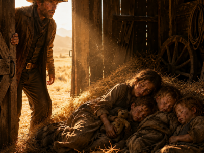 The Cowboy Opened His Barn Door—and Found Four Children Sleeping in the Hay
